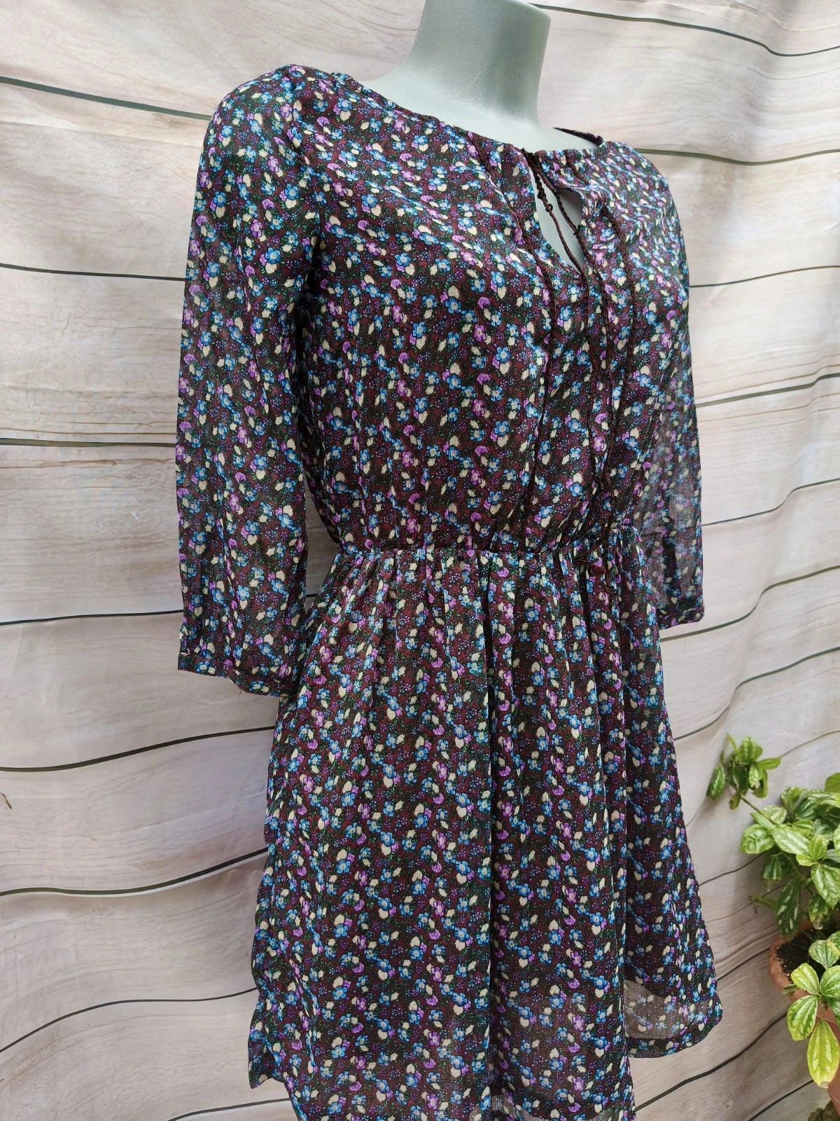 Kort jurkje met bloemenprint - Sfera Casual (Maat S) 💜 – photo 4
